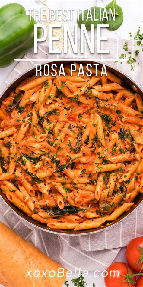 Italian Penne Rosa Pasta Xoxobella