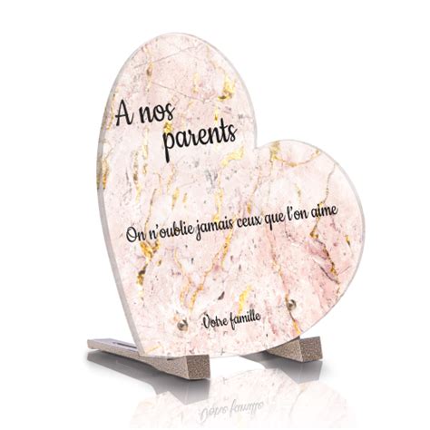 Plaque Fun Raire Coeur Effet Marbre Rose Le Coq Fun Raire