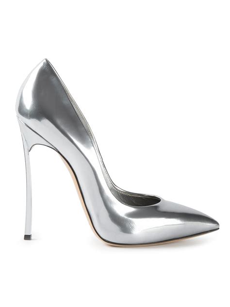 Lyst - Casadei Stiletto Pumps in Metallic