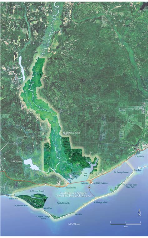 Apalachicola National Estuarine Research Reserve Map