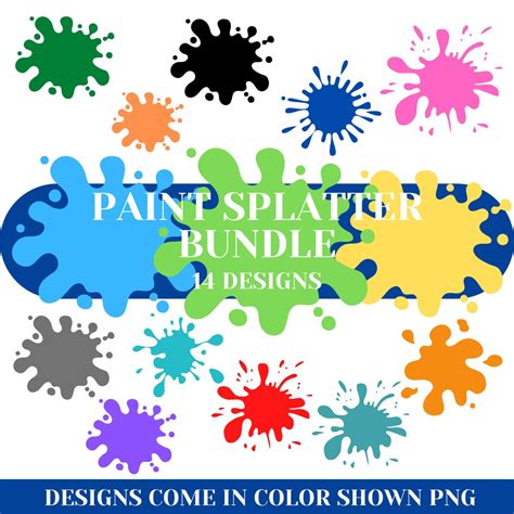 Paint Brush Splatter Png Bundle Hand Drawn, Brush Stroke Splatter Png, Paint Brush Png ...