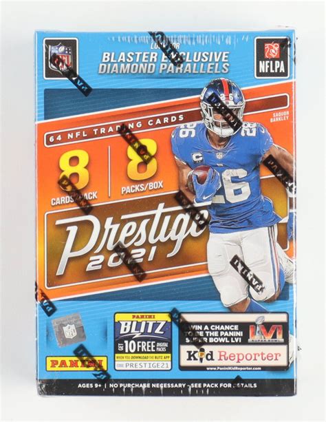 2021 Panini Prestige Football Blaster Box With 8 Packs Pristine Auction