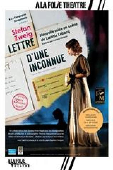 Lettre Dune Inconnue À La Folie Théâtre Lofficiel Des Spectacles