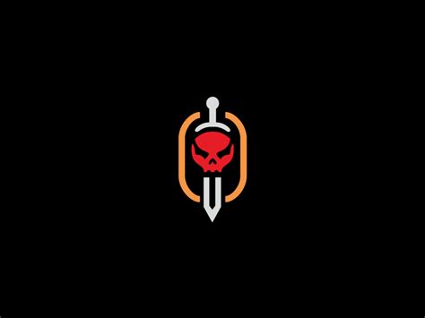 Skull Sword Logo designs, themes, templates and downloadable graphic ...