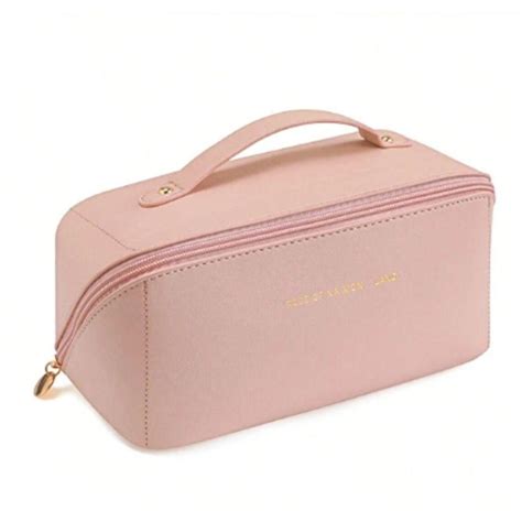 Necessaire Feminina Grande Maquiagem Cosm Ticos Bolsa Viagem Rosa