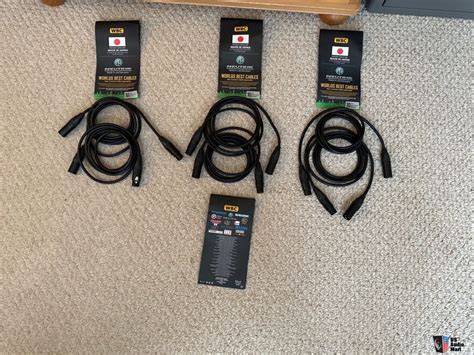 6 Individual WORLDS BEST Cables 6 Foot Quad Balanced Cable Custom