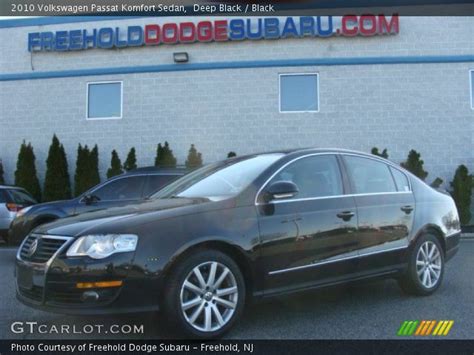 Deep Black 2010 Volkswagen Passat Komfort Sedan Black Interior Vehicle