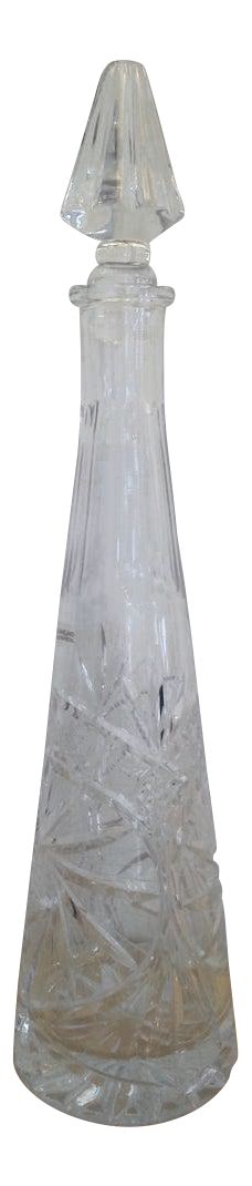 Cut Lead Crystal Decanter Chairish