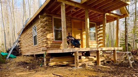 Outside Kitchen In June Or July Building An Off Grid Log Cabin Need To