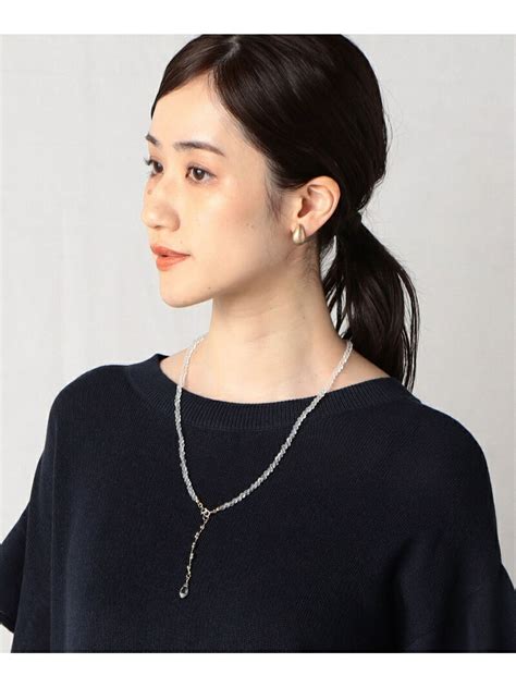 楽天市場SALE OFFカットガラスY字ペンダント Comme ca Mature コムサイズム アクセサリー腕時計 ネックレス ブルーRBA E Rakuten
