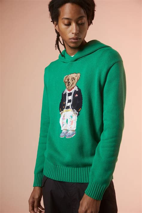 Polo Ralph Lauren Bear Hoodie Sweater | Urban Outfitters