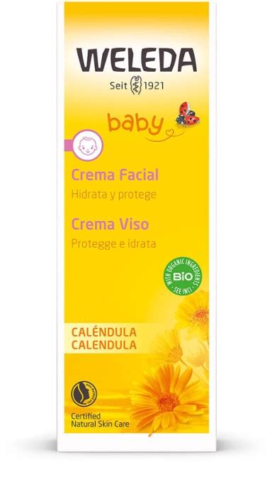 Crema facial natural para bebé de Caléndula Weleda