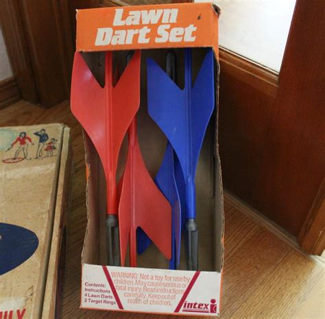 Vintage Jarts Lawn Yard Darts 1970s Missile Target Game Intex Etsy