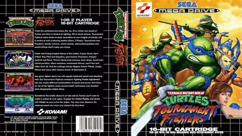 Teenage Mutant Ninja Turtles Tournament Fighters Mega Drive Konami