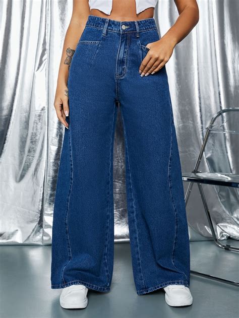 High Waist Wide Leg Jeans Wide Leg Jeans Outfit Pants Women Fashion Jeans Outfit Casual