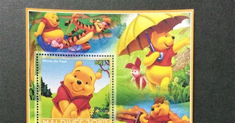 我的迪士尼郵票My Disney Stamp 馬爾代夫小熊 MALDIVES POOH