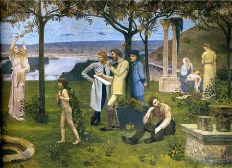 Between Art And Nature Detail Pierre Puvis De Chavannes Wikiart