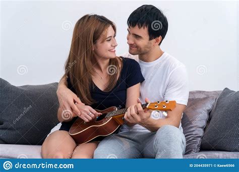 Couple In Love Stunning Sensual Portrait Of Young Couple Indoors