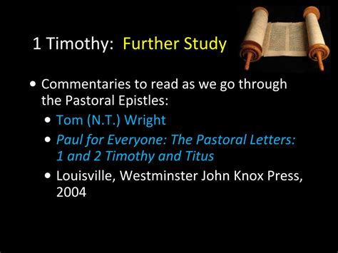 Ppt 1 Timothy Overview Powerpoint Presentation Free Download Id