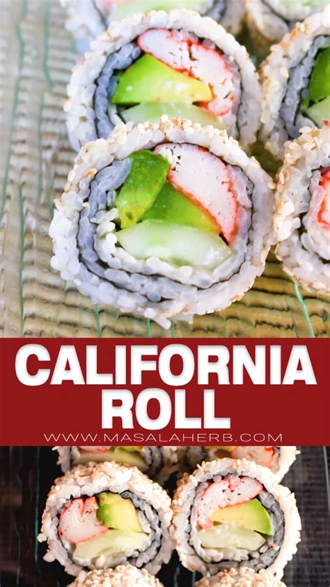 California Roll Sushi Recipe Artofit