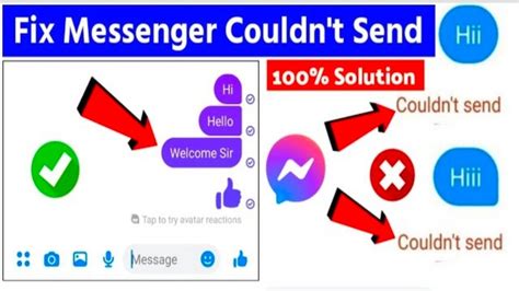 [solved] Messenger Couldnt Send Message Error How To Fix Messenger