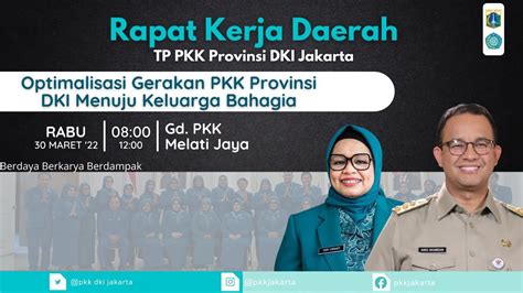 Rapat Kerja Daerah Tp Pkk Provinsi Dki Jakarta Youtube