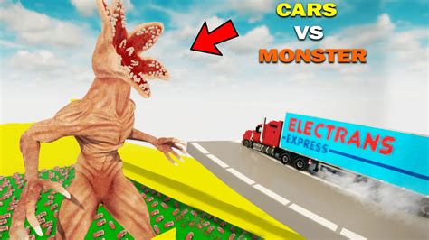 Cars Vs The Powerful Monster Teardown Mods YouTube