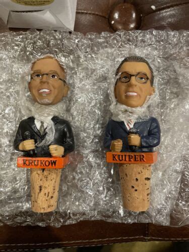 SET of Mike Krukow + Duane Kuiper GIANTS Wine Stopper mini Bobble ...