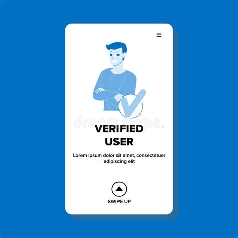 Verified User Icon Man Person Character Social Media Account Check