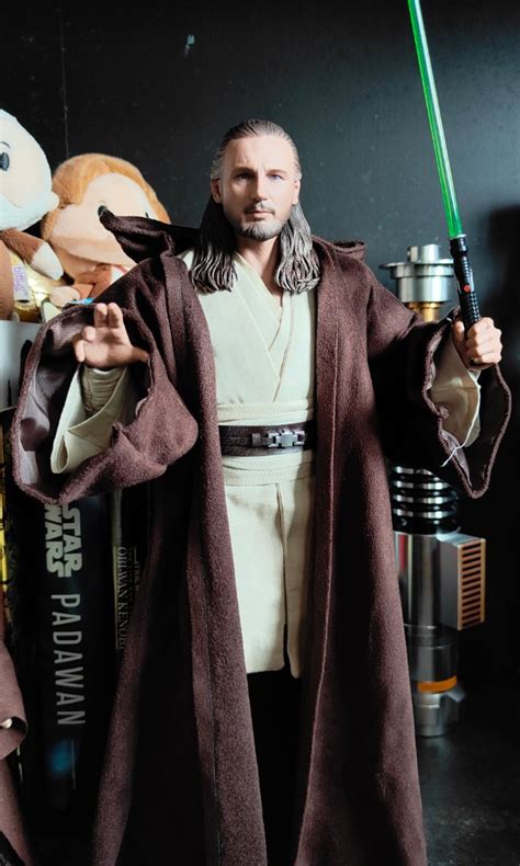 BIB Hot Toys Star Wars Qui Gon Jinn 12 Inch Figure Hobbies Toys Toys Games On Carousell