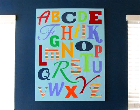 DIY Large Scale Alphabet Art | Imagine Our Life