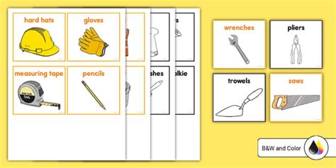 Construction Zone Dramatic Play Labels Profesor Hizo