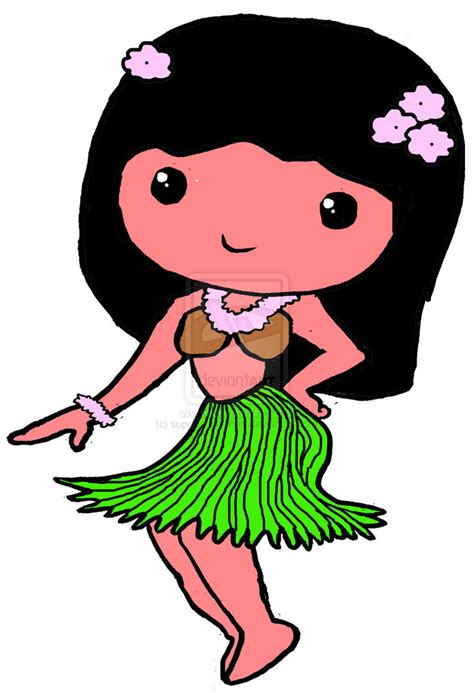 Cartoon Hula Dancer - Cliparts.co