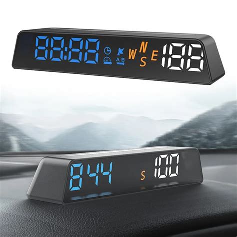 Universal Car HUD Digital GPS Speedometer Head Up HD Display LED