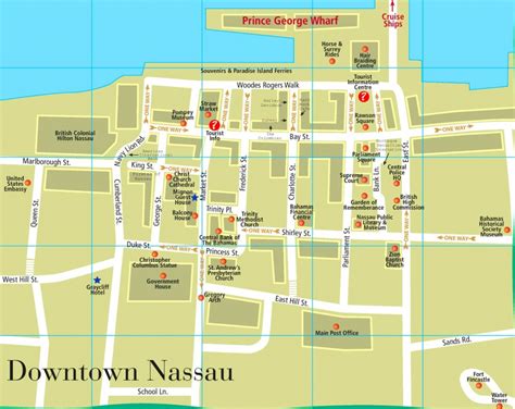 Nassau Bahamas Map Printable