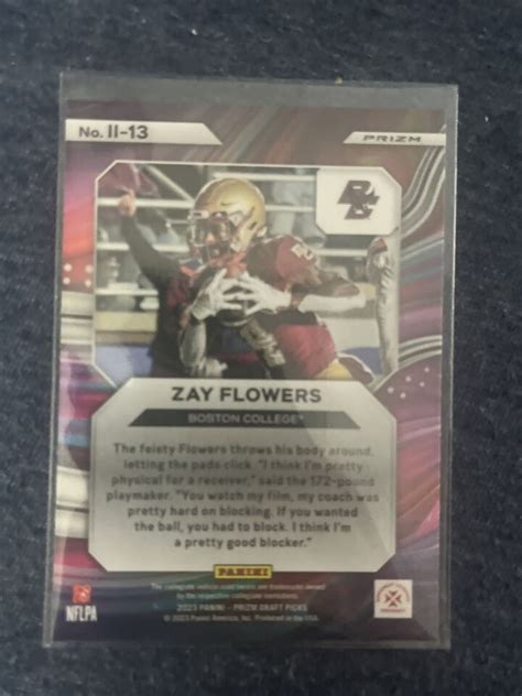 2023 Panini Prizm Draft Picks Instant Impact II 13 Zay Flowers RC