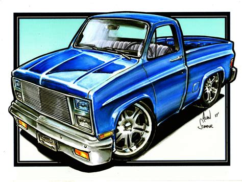 C10 Trucks Chevy Pickup Trucks Chevy C10 Chevy Pickups Cartoon Car