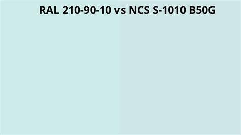 Ral 210 90 10 Vs Ncs S 1010 B50g Ral Colour Chart Uk