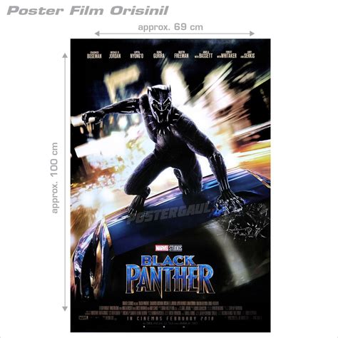 Jual Poster Film Black Panther Original Indonesian One Sheet 69 X 100