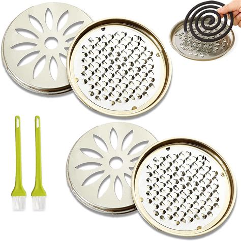 2 Pièces Supports en Spirale de Moustiques en Acier Inoxydable pour