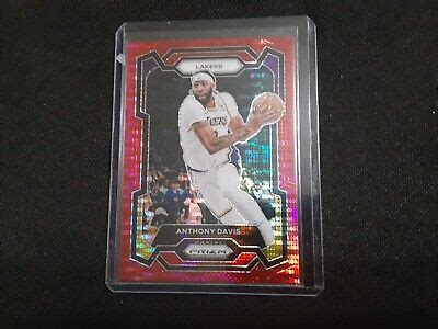 Panini Prizm Anthony Davis Red Seismic Pulsar Prizm Serial D