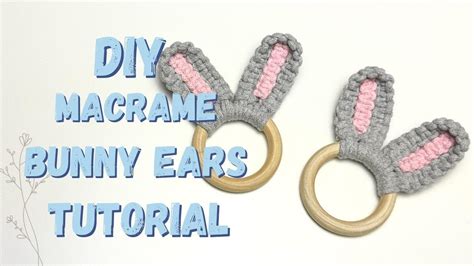 Macrame Bunny Ears Tutorial Easter Decoration Napkin Holder Youtube