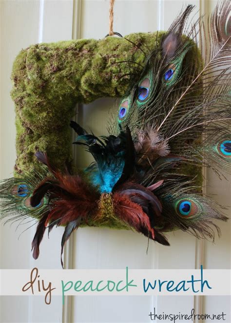 Easy Diy Peacock Wreath The Inspired Room