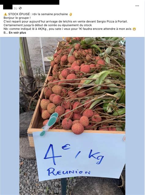 St Leu le prix du kilo de letchis se négocie à 4 euros Free Dom