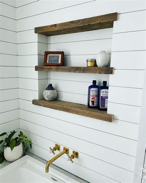 How To Diy Recessed Wall Shelves Tree Farm Design Co