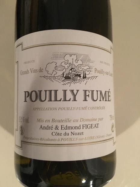 2021 Domaine André Edmond Figeat Pouilly Fumé France Loire Valley