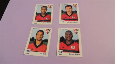 4 IMAGES FOOT 2000 ORIGINALES équipe de RENNES LOT 3 dont NONDA