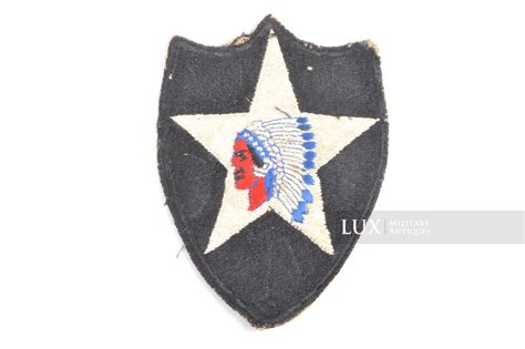 Insigne d épaule 2ème division d infanterie US Indiand Head