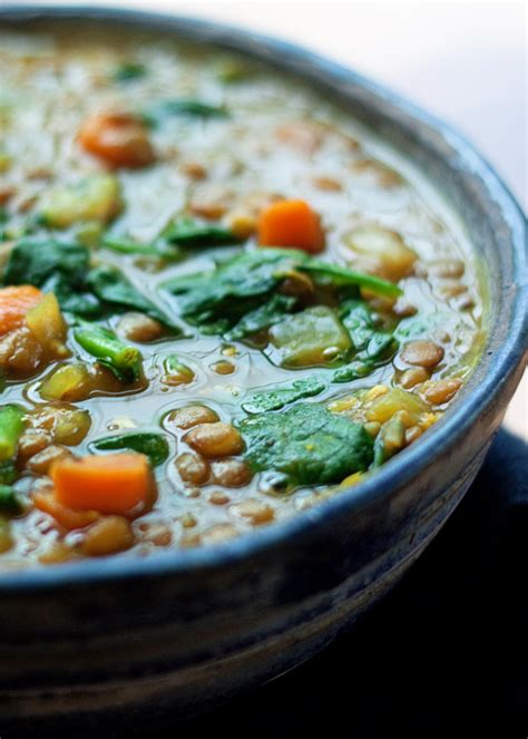 Instant Pot Golden Lentil Spinach Soup