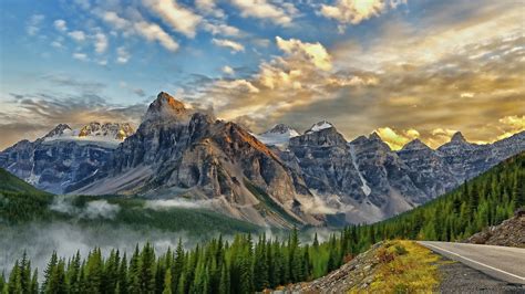 Mountain Range Banff National Park 1080p Sky National Park